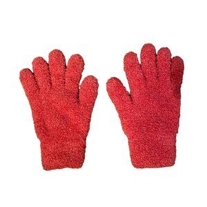 Cozy Neon Orange Gloves One Size